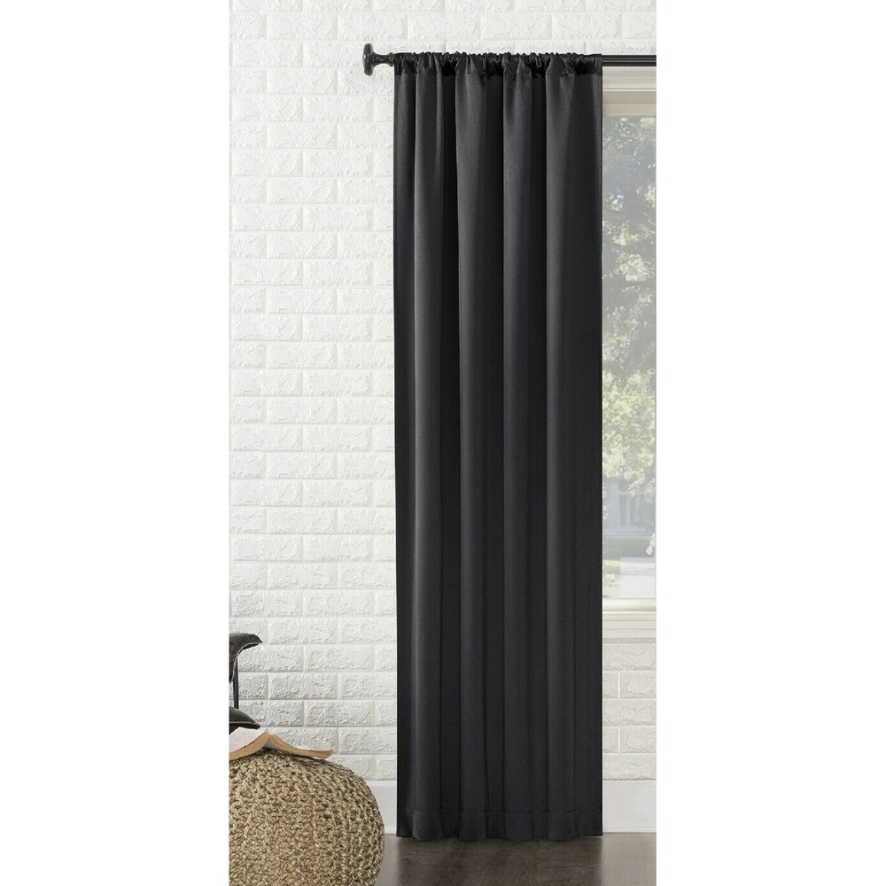 Sun Zero Avery 100% Blackout Rod‎ Pocket Single Curtain Panel, 40" x 63", New